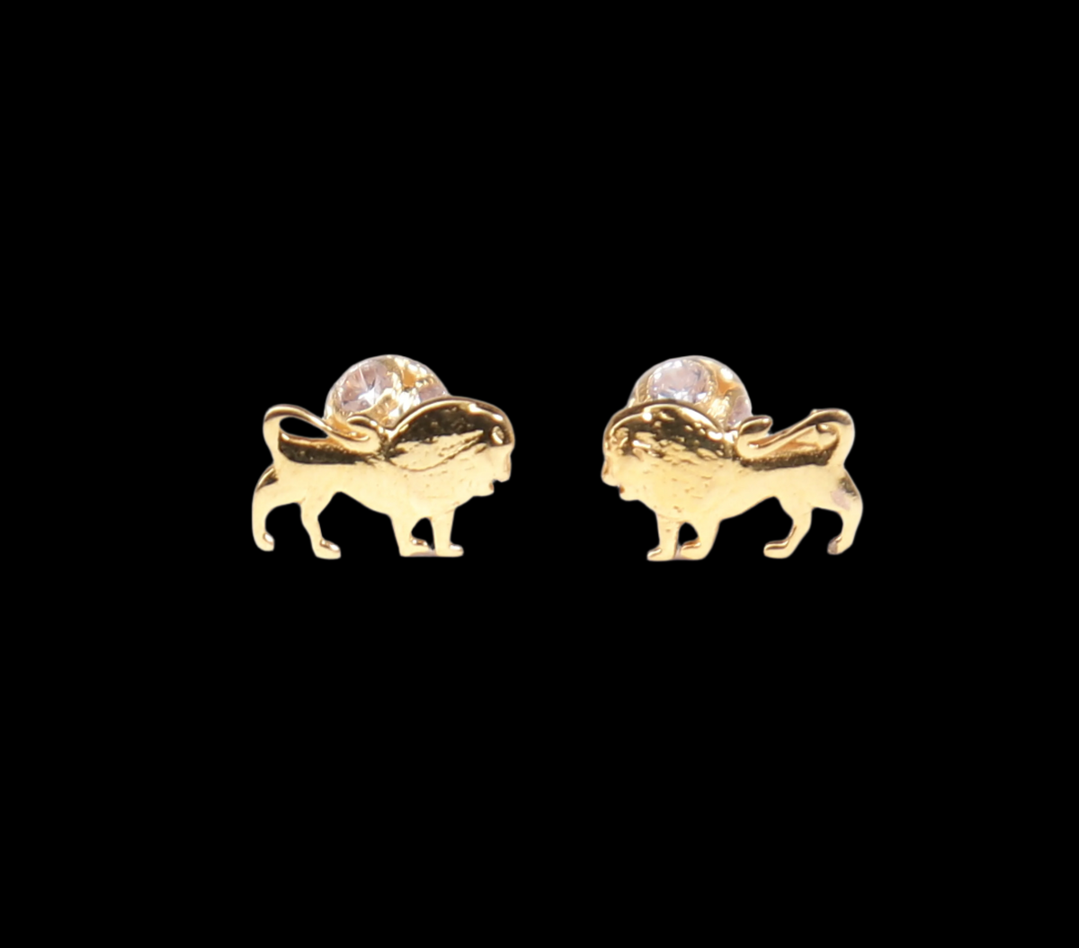 stud lion Earring