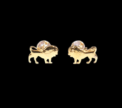 stud lion Earring