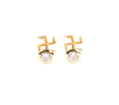 stud swastik Earrings