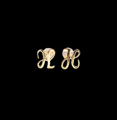 H(1) Letter earring