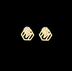 M(1) Letter earring