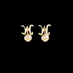 M(2) Word earring