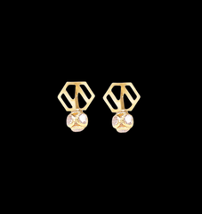 N(2) Letter earrings
