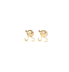 R(!) Letter earring